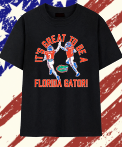 Vernell Brown III and Bailey Stockton High Five Florida Gators It’s Great to Be a FG T Shirt, Trendy 2D Print Shirt Vernell Brown Iii And Bailey Stockton High Five Florida Gators IT S Great TO BE A FG T Shirt