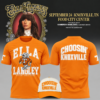 Ella Langley x Tennessee Volunteers Choosin Knoxville The Dandelion Tour 2026 Orange T Shirt, Trending Music 3D Tee Ella Langley X Tennessee Volunteers Choosin Knoxville The Dandelion Tour 2026 Orange T Shirt