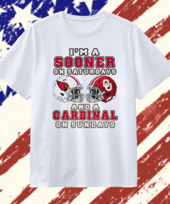 I’m a Sooner on Saturdays and a Cardinal on Sundays Oklahoma Sooners Arizona Cardinals 2026 T Shirt, Trendy 2D Print Shirt I M A Sooner ON Saturdays And A Cardinal ON Sundays Oklahoma Sooners Arizona Cardinals 2026 T Shirt