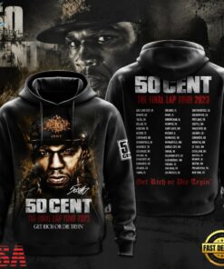 50 Cent The Final Lap Tour 3D Hoodie, Trending Music 3D Tee 50 Cent The Final Lap Tour 3D Hoodie
