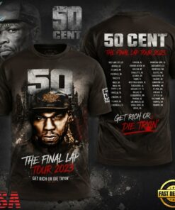 50 Cent The Final Lap Tour 3D Shirt, Trending Music 3D Tee 50 Cent The Final Lap Tour 3D Shirt