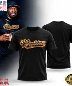 50 Cent Vuitton 3D Gold Graphic T Shirt, Trending Music 3D Tee 50 Cent Vuitton 3D Gold Graphic T Shirt