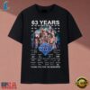 63 Years Of Doctor Who 1963 2026 Signatures Thank You For The Memories T Shirt, Music 2D Graphic Tee 63 Years OF Doctor Who 1963 2026 Signatures Thank You For The Memories T Shirt