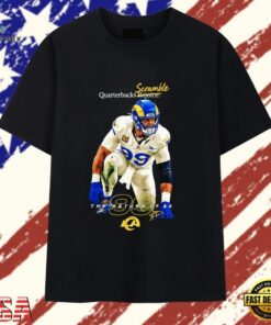 Aaron Donald Los Angeles Rams 99 The Return of AD Signature T Shirt, Trendy 2D Print Shirt Aaron Donald Los Angeles Rams 99 The Return OF AD Signature T Shirt