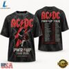 ACDC Electric Red Lightning Power Up Tour 2026 Vintage Concert T Shirt, Trending Music 3D Tee Acdc Electric Red Lightning Power UP Tour 2026 Vintage Concert T Shirt