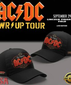 ACDC Exclusive Philadelphia Event Cap, POWER UP TOUR 2026 Classic Cap, Music Lover Baseball Cap Acdc Exclusive Philadelphia Event Cap Power UP Tour 2026 Classic Cap