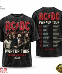 ACDC Official Vintage Style Power Up Tour 2026 Band Graphic T Shirt, Trending Music 3D Tee Acdc Official Vintage Style Power UP Tour 2026 Band Graphic T Shirt