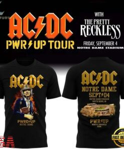ACDC PWR UP Tour Notre Dame 2026 New Design 3D Shirt, Trending Music 3D Tee Acdc Pwr UP Tour Notre Dame 2026 New Design 3D Shirt