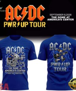ACDC PWR UP Tour St. Louis Battlehawks 2026 T Shirt, Trending Music 3D Tee Acdc Pwr UP Tour ST Louis Battlehawks 2026 T Shirt