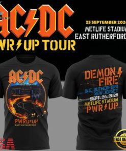 ACDC x New York Giants Event Shirt POWER UP TOUR 2026 T Shirt, Trending Music 3D Tee Acdc X New York Giants Event Shirt Power UP Tour 2026 T Shirt