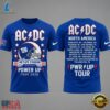 ACDC x New York Giants POWER UP TOUR 2026 T Shirt, Viral 3D Graphic Tee Acdc X New York Giants Power UP Tour 2026 T Shirt