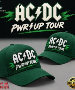 ACDC x New York Jets POWER UP TOUR 2026 Cap, Music Lover Baseball Cap Acdc X New York Jets Power UP Tour 2026 Cap