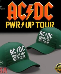 ACDC x New York Jets POWER UP TOUR 2026 Classic Cap, Music Lover Baseball Cap Acdc X New York Jets Power UP Tour 2026 Classic Cap