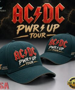 ACDC x Philadelphia Eagles POWER UP TOUR 2026 Cap, Music Lover Baseball Cap Acdc X Philadelphia Eagles Power UP Tour 2026 Cap