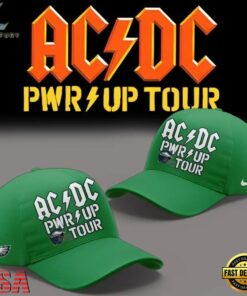 ACDC x Philadelphia Eagles POWER UP TOUR 2026 Newest Classic Cap, Music Lover Baseball Cap Acdc X Philadelphia Eagles Power UP Tour 2026 Newest Classic Cap