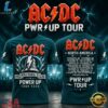 ACDC x Philadelphia Eagles POWER UP TOUR 2026 T Shirt, Viral 3D Graphic Tee Acdc X Philadelphia Eagles Power UP Tour 2026 T Shirt