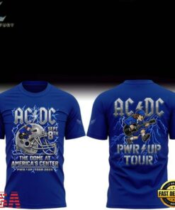 ACDC x St. Louis Battlehawks The Dome At America’s Center Power Up Tour 2026 T Shirt, Viral 3D Graphic Tee Acdc X ST Louis Battlehawks The Dome AT America S Center Power UP Tour 2026 T Shirt