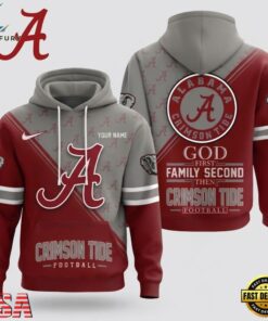 Alabama Crimson Tide 2026 NCAA Personalized Faith Family Football Hoodie, NCAA 3D Graphic Tee Alabama Crimson Tide 2026 Ncaa Personalized Faith Family Football Hoodie