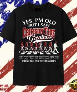 Alabama Crimson Tide Greatness Abbey Road Signatures Football 2026 T Shirt, Trendy 2D Print Shirt Alabama Crimson Tide Greatness Abbey Road Signatures Football 2026 T Shirt
