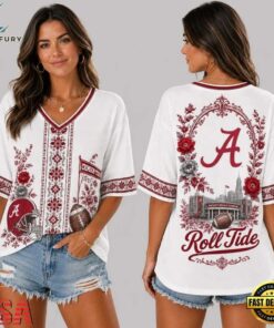Alabama Crimson Tide NCAA Collegiate Pride Collection V Neck T Shirt, NCAA V Neck Fan Shirt Alabama Crimson Tide Ncaa Collegiate Pride Collection V Neck T Shirt