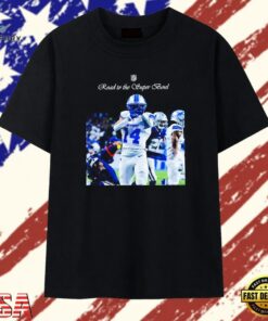 Amon Ra St. Brown Road to the Super Bowl Detroit Lions T Shirt, Trendy 2D Print Shirt Amon RA ST Brown Road TO The Super Bowl Detroit Lions T Shirt