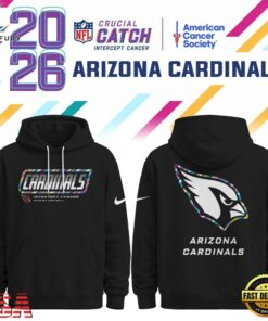 Arizona Cardinals NFL Crucial Catch 2026 Limited Edition Black Hoodie Shirt, Sports Fans 3D Shirt Arizona Cardinals Nfl Crucial Catch 2026 Limited Edition Black Hoodie Shirt