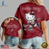 Arizona Coyotes NHL x Hello Kitty Unisex 3D Shirt, NHL Hockey 3D Shirt Arizona Coyotes Nhl X Hello Kitty Unisex 3D Shirt
