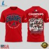 Atlanta Braves 2026 NL East Division Champions Team Graphic Red T Shirt, Viral 3D Graphic Tee Atlanta Braves 2026 NL East Division Champions Team Graphic Red T Shirt