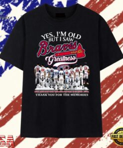Atlanta Braves Greatness Legends Signatures Vintage Graphic T Shirt, Trendy 2D Print Shirt Atlanta Braves Greatness Legends Signatures Vintage Graphic T Shirt