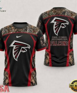 Atlanta Falcons 2026 NFL Hunting Camo 3D Shirt, Sports Fans 3D Shirt Atlanta Falcons 2026 Nfl Hunting Camo 3D Shirt