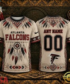 Atlanta Falcons 2026 NFL Native American Heritage 3D Shirt, Sports Fans 3D Shirt Atlanta Falcons 2026 Nfl Native American Heritage 3D Shirt