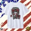 Atlanta Falcons Girl Messy Bun Sunglasses T Shirt, Trendy 2D Print Shirt Atlanta Falcons Girl Messy Bun Sunglasses T Shirt