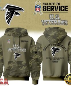 Atlanta Falcons NFL US Veterans Salute To Service 2026 Hoodie Shirt, Sports Fans 3D Shirt Atlanta Falcons Nfl US Veterans Salute TO Service 2026 Hoodie Shirt