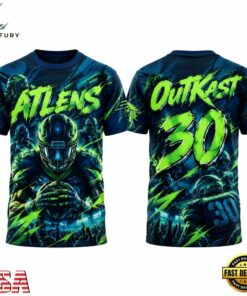 Atlanta Falcons x OUTKAST ATLiens 30TH ANNIVERSARY Graphic T Shirt, Viral 3D Graphic Tee Atlanta Falcons X Outkast Atliens 30th Anniversary Graphic T Shirt