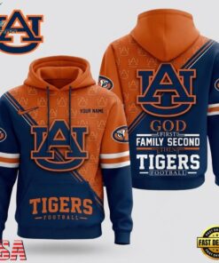 Auburn Tigers 2026 NCAA Personalized Faith Family Football Hoodie, NCAA 3D Graphic Tee Auburn Tigers 2026 Ncaa Personalized Faith Family Football Hoodie