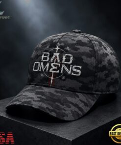 Bad Omens Dark Omen Camo Classic Cap, Music Lover Baseball Cap Bad Omens Dark Omen Camo Classic Cap