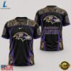 Baltimore Ravens 2026 NFL Hunting Camo 3D Shirt, Sports Fans 3D Shirt Baltimore Ravens 2026 Nfl Hunting Camo 3D Shirt