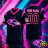 Baltimore Ravens NFL Electric Glow Custom Football Jersey, Trending NFL Jersey Baltimore Ravens Nfl Electric Glow Custom Football Jersey