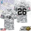 Baltimore Ravens NFL Salute to Service Custom Name & Number Camo 3D Shirt, Sports Fans 3D Shirt Baltimore Ravens Nfl Salute TO Service Custom Name Number Camo 3D Shirt