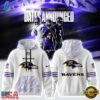 Baltimore Ravens Rivalries 2026 Limited Edition White Hoodie Shirt, Viral 3D Graphic Tee Baltimore Ravens Rivalries 2026 Limited Edition White Hoodie Shirt