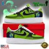 Billie Eilish Lime Green & Black Graphic Custom Air Force 1 Shoes, Music Lover AF1 Shoes Billie Eilish Lime Green Black Graphic Custom Air Force 1 Shoes