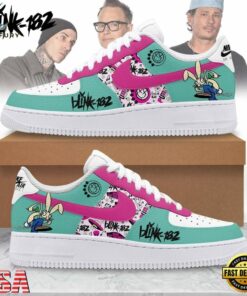 Blink 182 Custom Air Force 1 Sneakers Shoes, Music Lover AF1 Shoes Blink 182 Custom Air Force 1 Sneakers Shoes