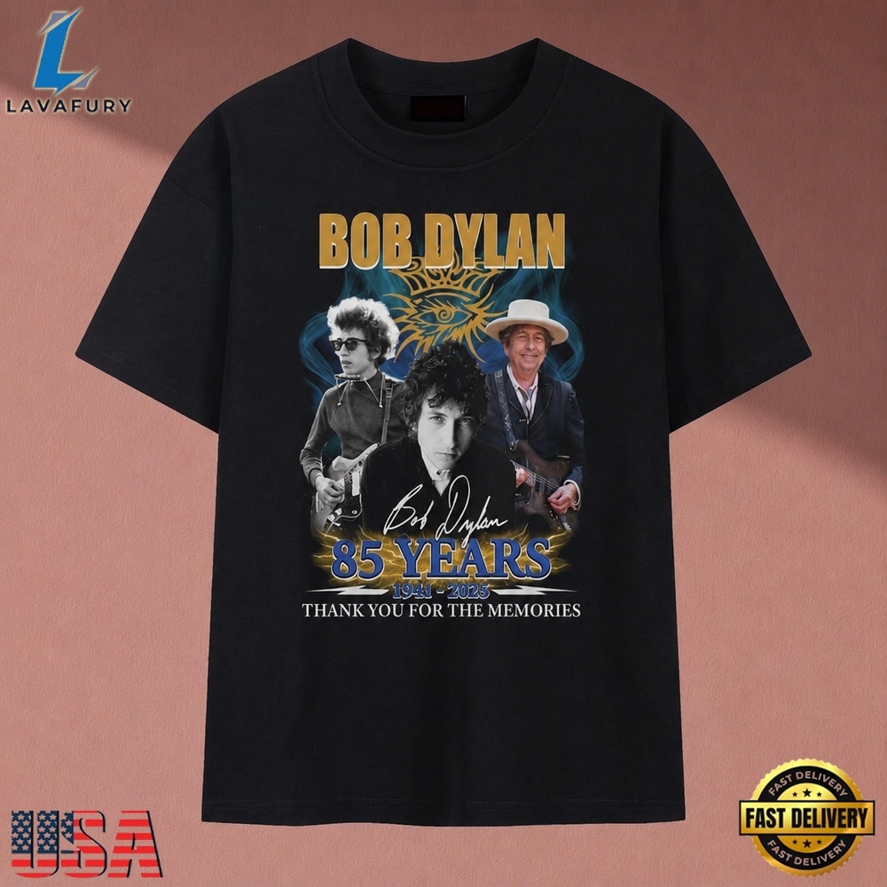 Bob Dylan 85 Years 1941 2026 Thank You For The Memories Vintage T Shirt, Music 2D Graphic Tee Bob Dylan 85 Years 1941 2026 Thank You For The Memories Vintage T Shirt
