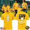 Boston Red Sox 2026 Childhood Cancer Awareness Day Strike Out T Shirt, Viral 3D Graphic Tee Boston Red Sox 2026 Childhood Cancer Awareness Day Strike Out T Shirt