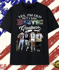 Boston Sports Legends Thank You For The Memories Graphic T Shirt, Trendy 2D Print Shirt Boston Sports Legends Thank You For The Memories Graphic T Shirt