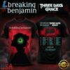 Breaking Benjamin Three Days Grace 2025 Tour 3D T Shirt, Trending Music 3D Tee Breaking Benjamin Three Days Grace 2025 Tour 3D T Shirt