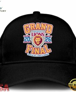 Brisbane Lions 2026 Grand Final Black Cap, Fashion Baseball Cap Brisbane Lions 2026 Grand Final Black Cap