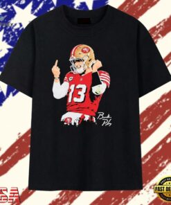 Brock Purdy San Francisco 49ers Signature T Shirt, Trendy 2D Print Shirt Brock Purdy San Francisco 49ers Signature T Shirt