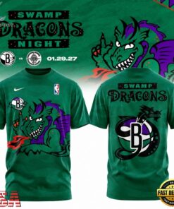 Brooklyn Nets x Swamp Dragons Night 2026 Special New T Shirt, Viral 3D Graphic Tee Brooklyn Nets X Swamp Dragons Night 2026 Special New T Shirt