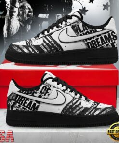 Bruce Springsteen Land Of Hopes And Dreams Black & White Custom Air Force 1 Shoes, Music Lover AF1 Shoes Bruce Springsteen Land OF Hopes And Dreams Black White Custom Air Force 1 Shoes